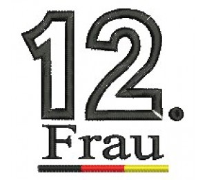 Stickdatei -  Fußball 12. Frau